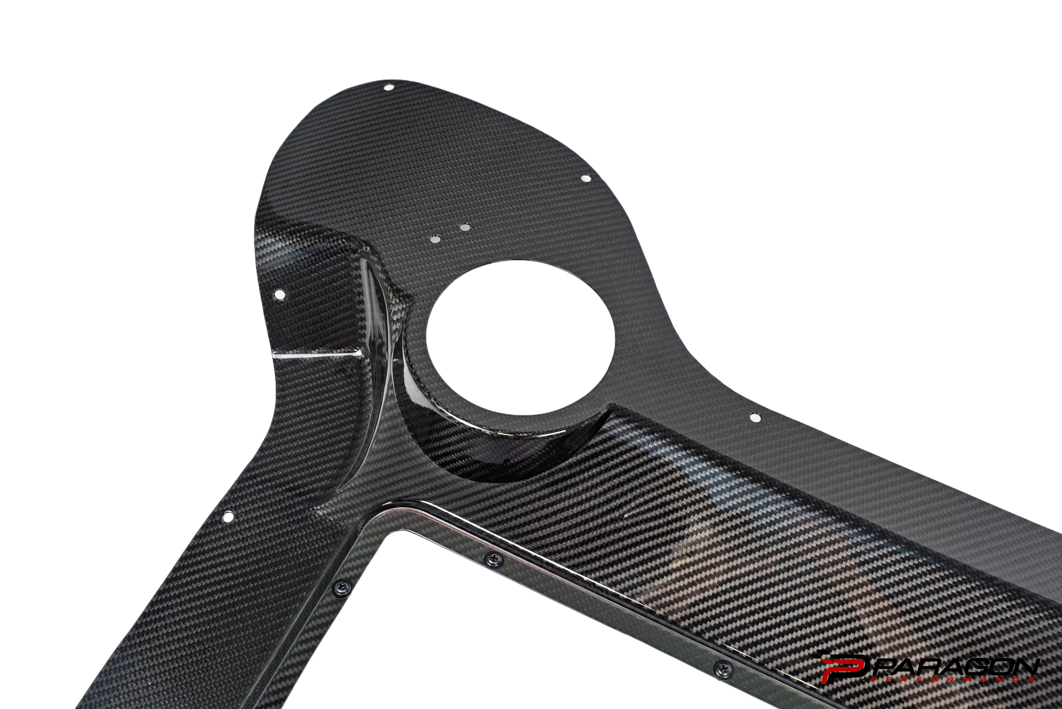 Paragon C8 Carbon Fiber Clear Engine Cover - 3 Cap - ZR1, ZR1X, ERAY, GSX Carbon Fiber Clear Engine Cover - Convertible