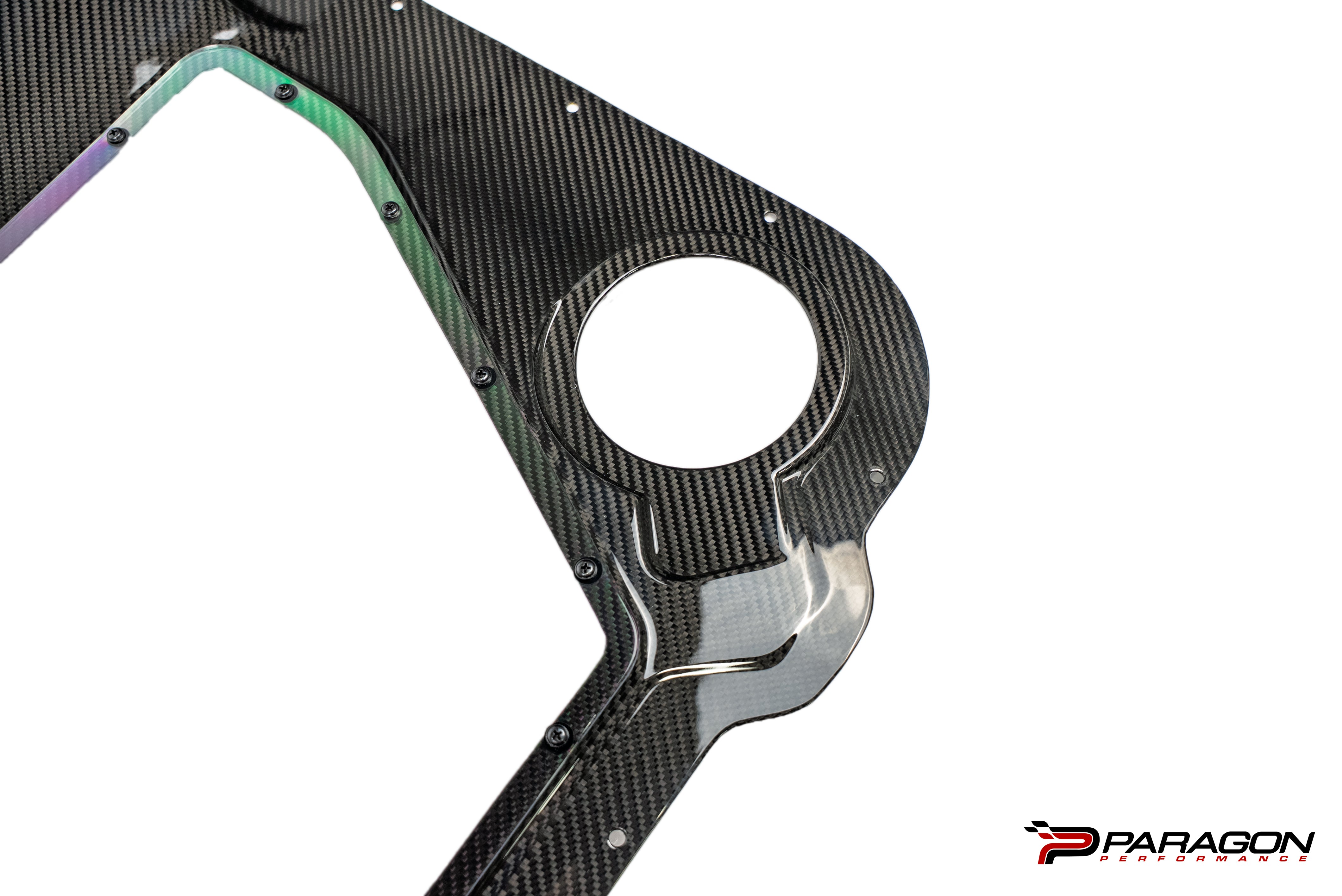 Paragon C8 Carbon Fiber Clear Engine Cover - 3 Cap - ZR1, ZR1X, ERAY, GSX Carbon Fiber Clear Engine Cover - Convertible