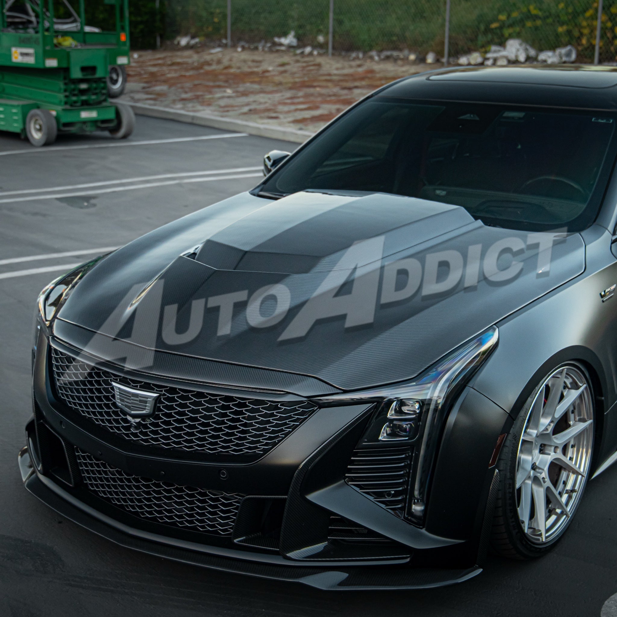 Installed Auto Addict USA Heritage Spec Hood front-end transformation on CT5-V Blackwing