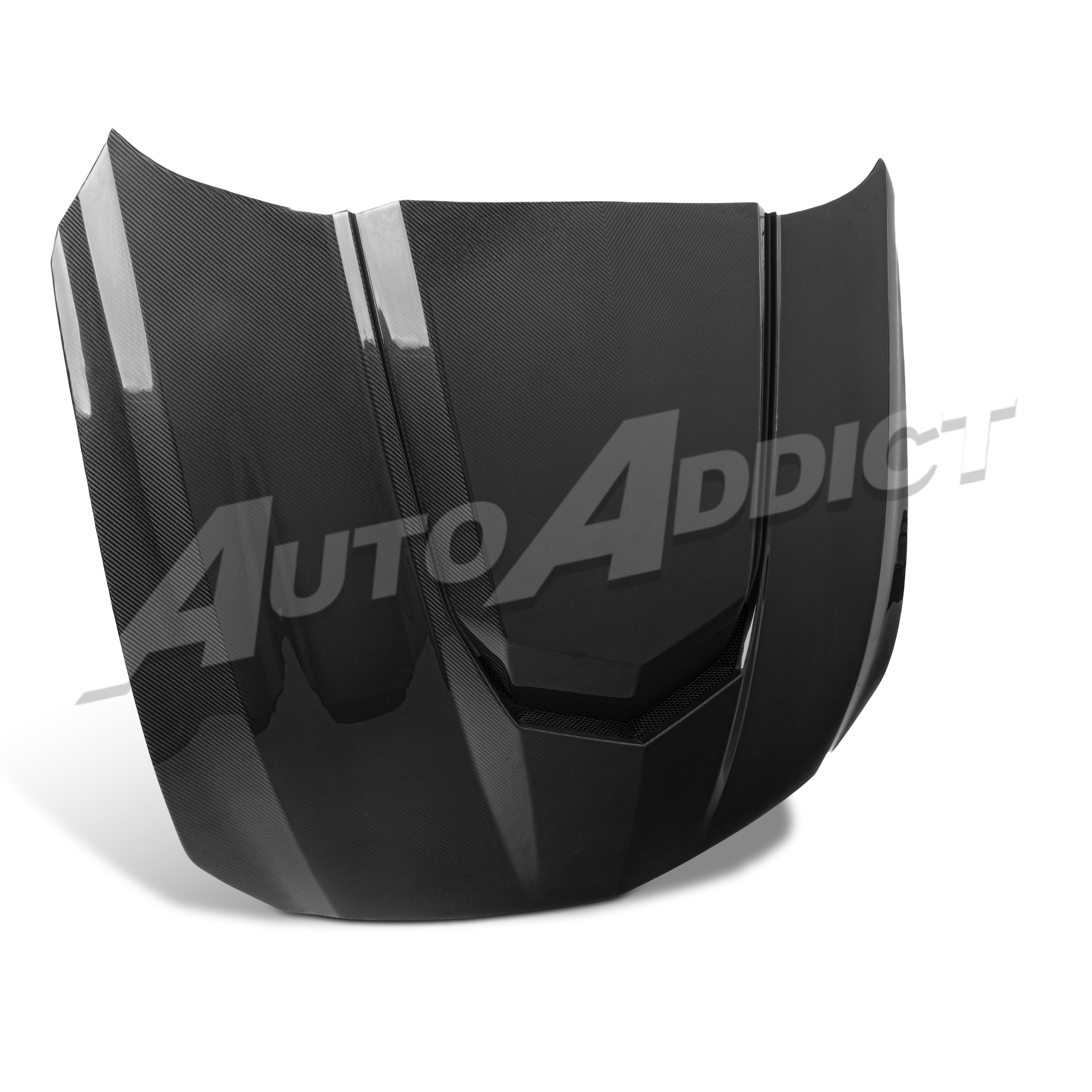 Installed Auto Addict USA Heritage Spec Hood outdoor photoshoot on CT5-V Blackwing