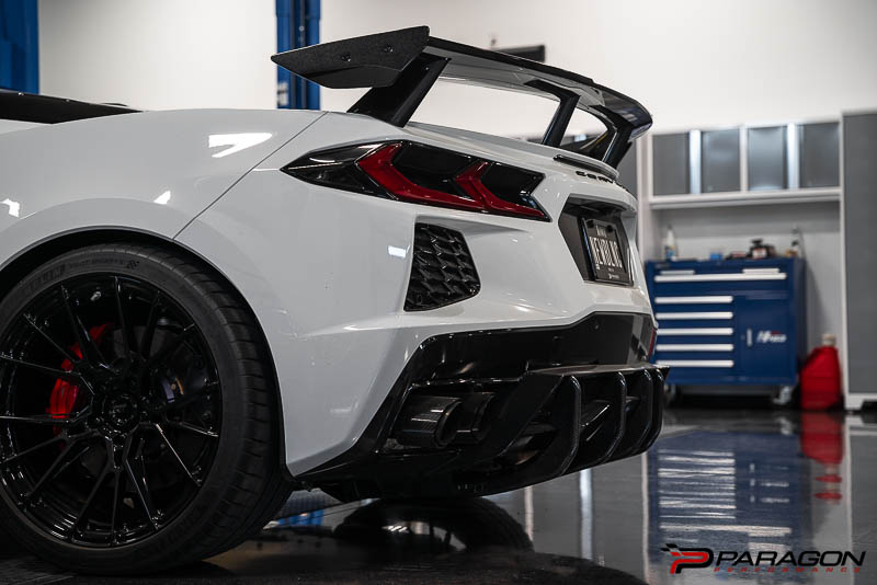 Paragon C8 Corvette Rear Diffuser Strakes - Carbon Fiber