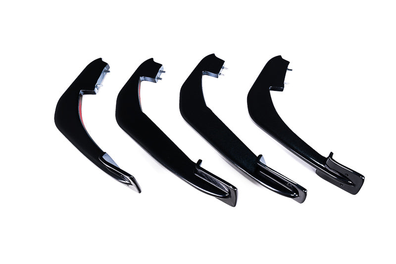 Paragon C8 Corvette Rear Diffuser Strakes - Carbon Flash