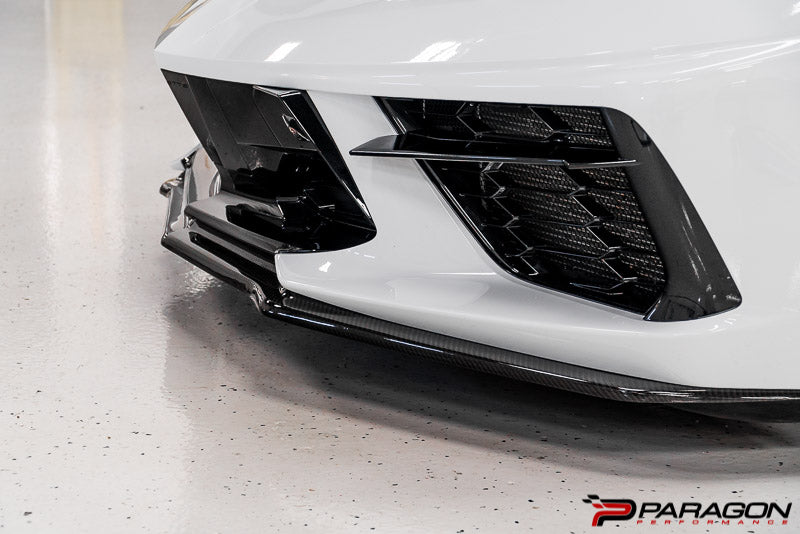 Paragon Performance C8 Corvette Carbon Fiber 3pc Front Lip/Spoiler