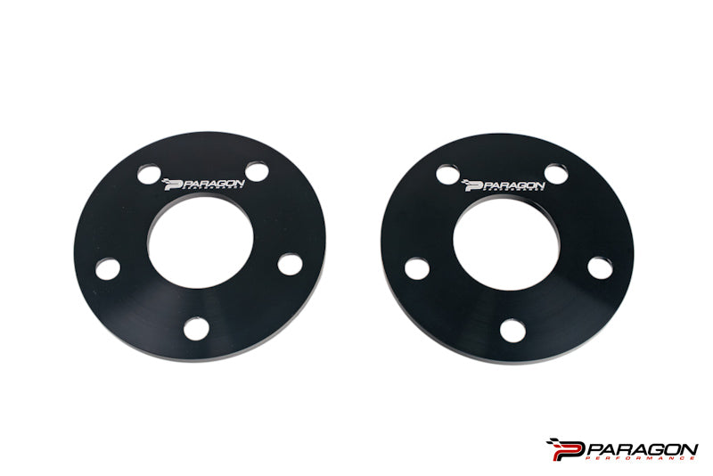 C8 Corvette Widebody 7mm Hub Centric Front Wheel Spacers With Extended Titanium Lug Nuts