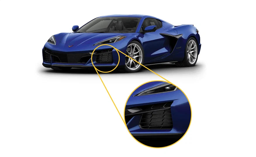 Scrape Armor Front Radiator Guards - C8 Corvette Grand Sport / X
