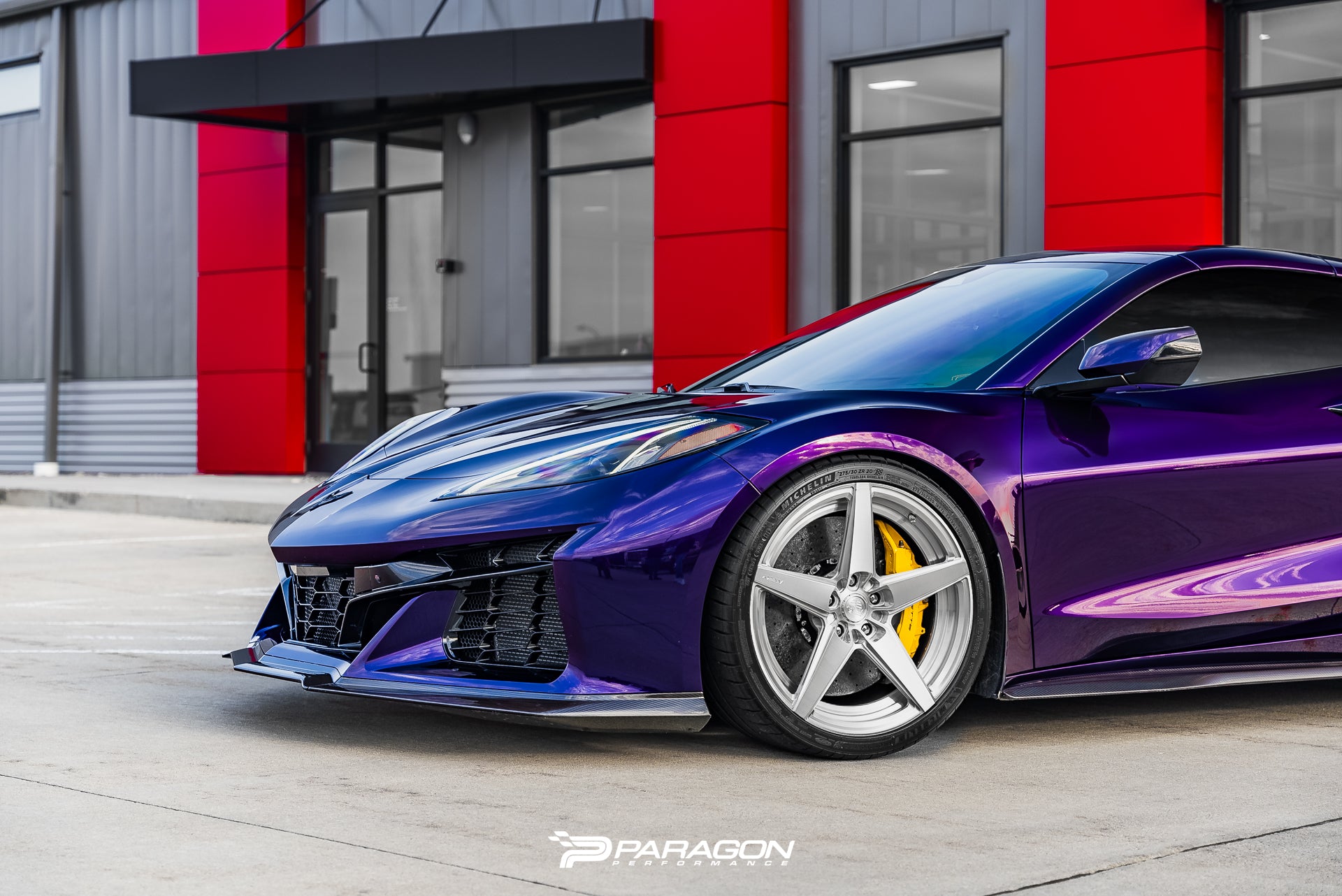 Paragon Performance C8 Z06/E-Ray Carbon Fiber 3PC Z07 Front Splitter
