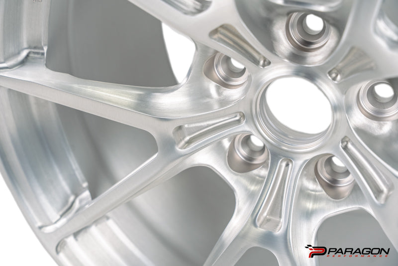 Titan 7 T-P5 18x10.5 19x12 5x120 Chevrolet C8 Corvette - Brushed Clear