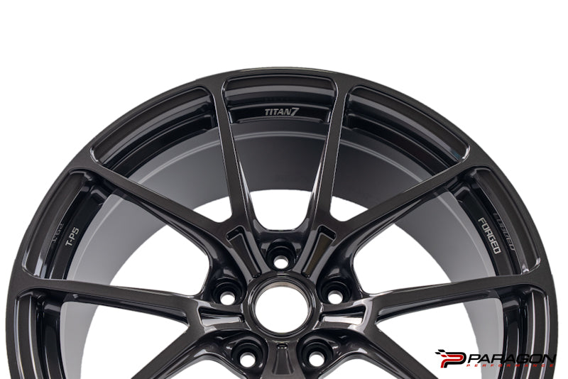 Titan 7 T-P5 19x9,20x11.5 5x120 Chevrolet C8 Corvette - Advanced Dark Gunmetal