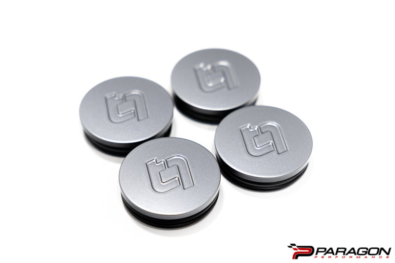 Titan 7 Satin Titanium Center Caps - C8 Corvette