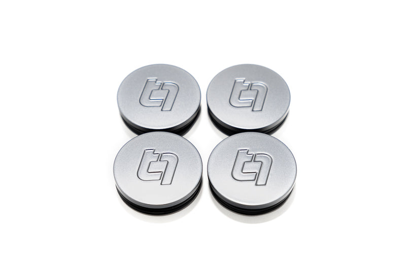 Titan 7 Satin Titanium Center Caps - C8 Corvette