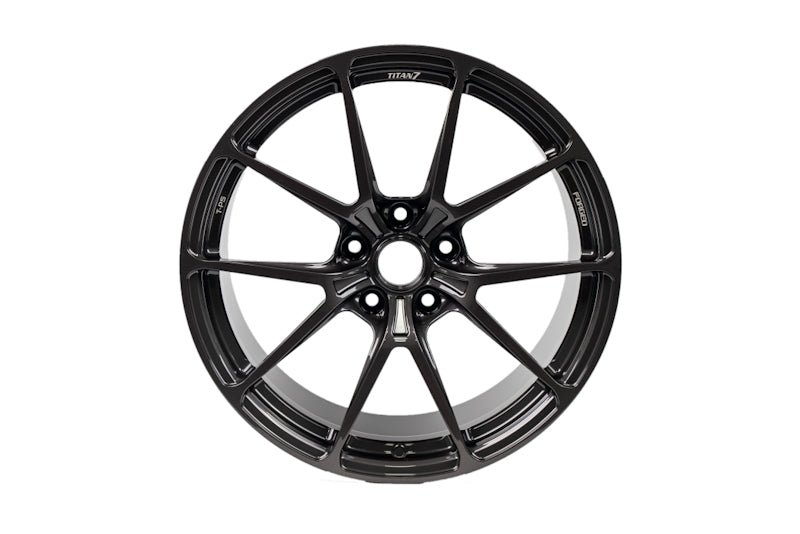 Titan 7 T-P5 18x10.5 and 19x12 5x120 Chevrolet C8 Corvette - Advanced Dark Gunmetal