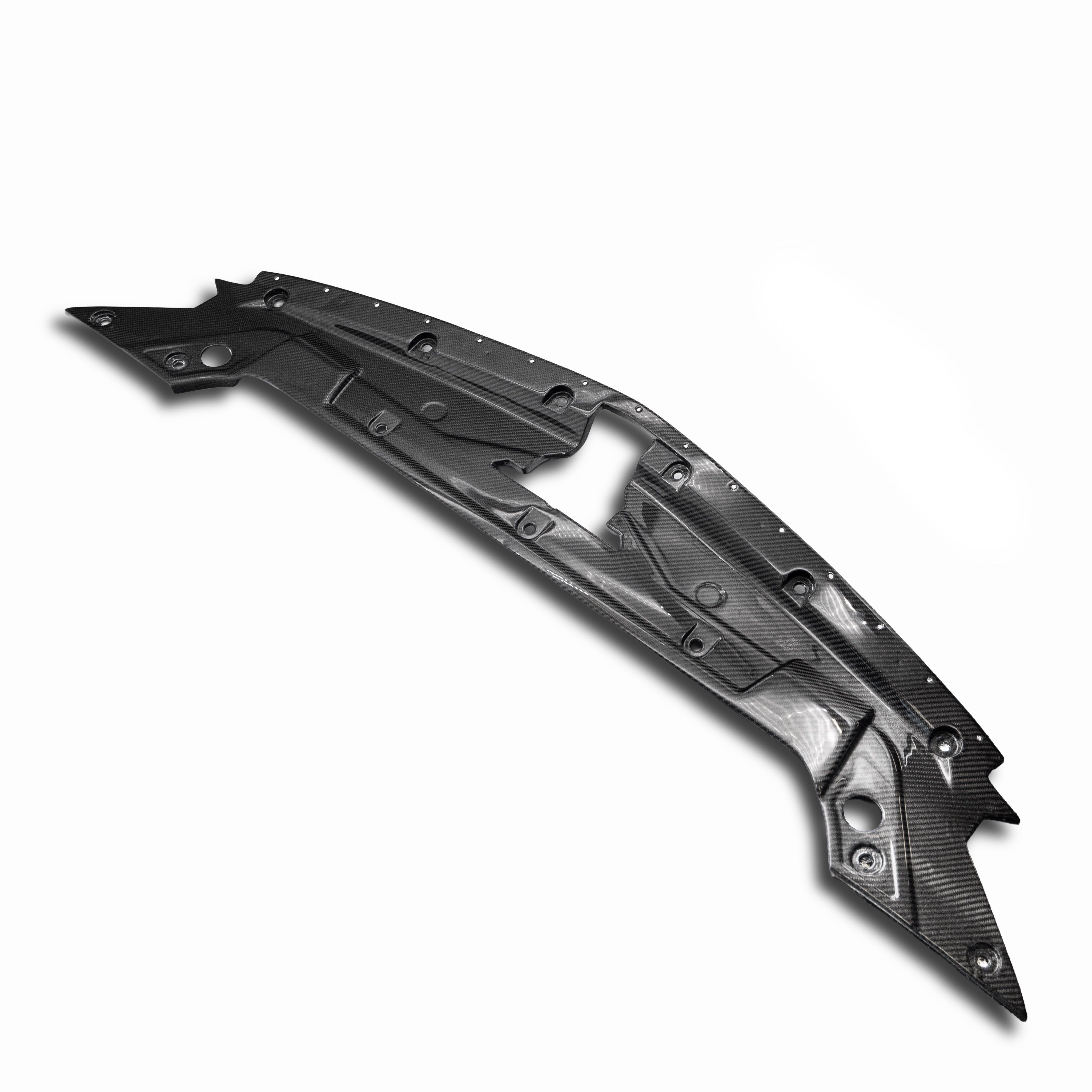 Cadillac CT5-V Blackwing Engine Panel Trim Radiator Cover Gloss Carbon Fiber 3pc Kit