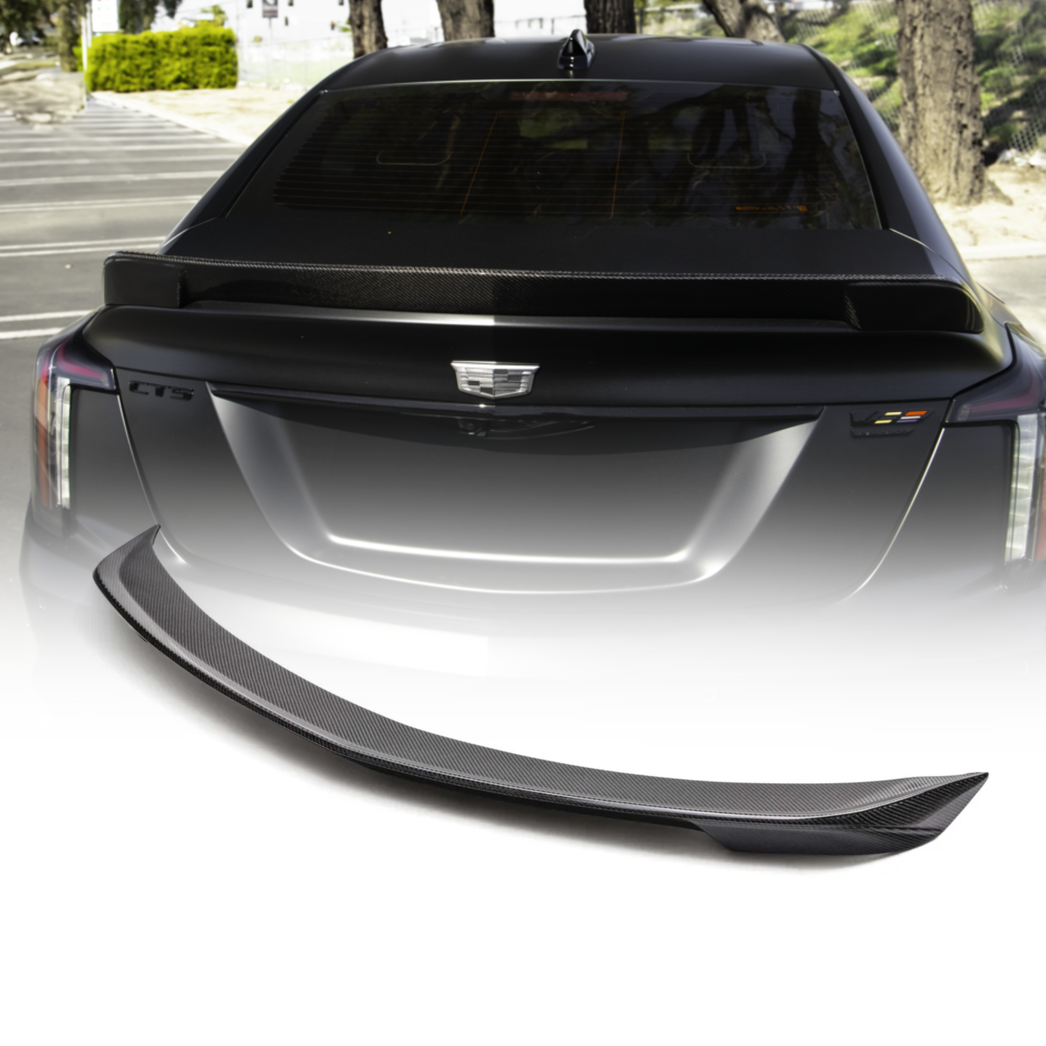 Cadillac CT5-V Blackwing Gloss Carbon Fiber Rear Spoiler