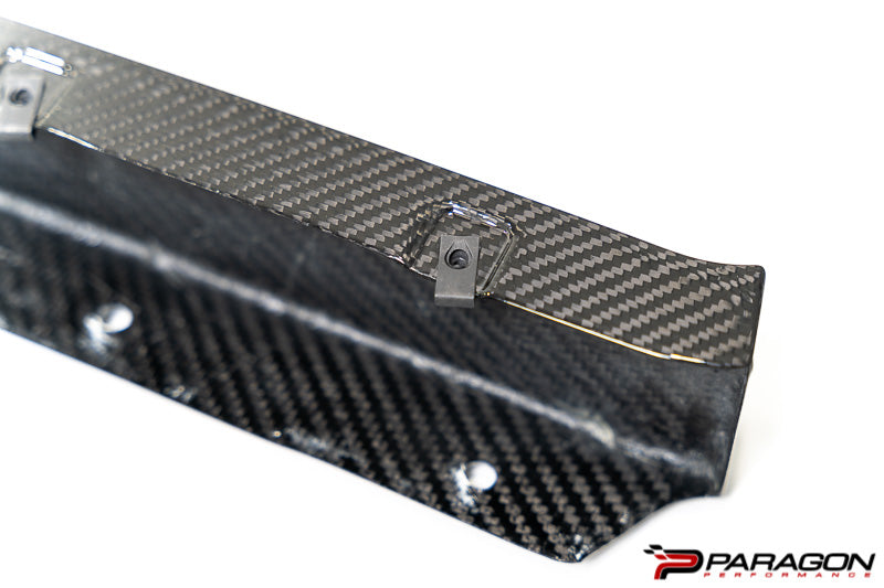 Verus Engineering Carbon Polyweave Front Splitter Kit, Carbon Fiber Air Dam - C8 Corvette