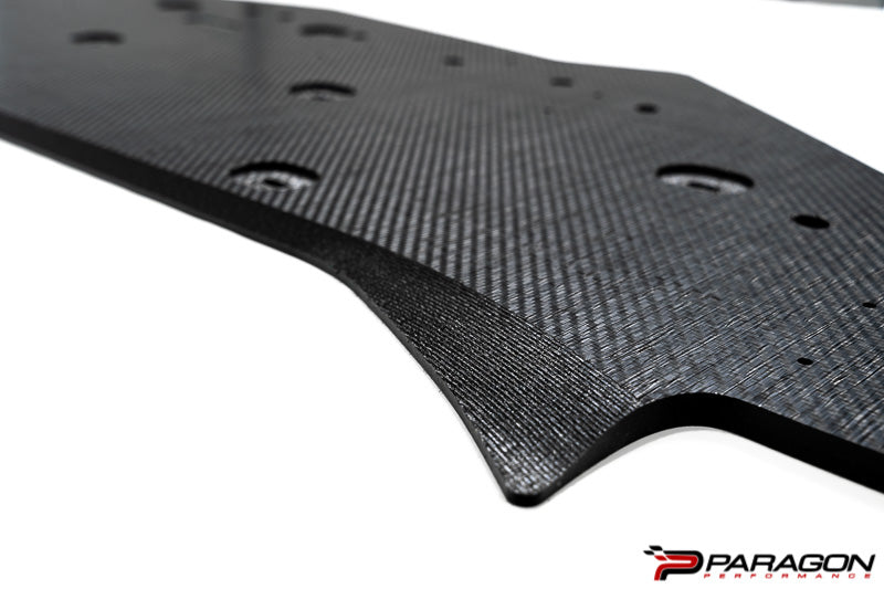 Verus Engineering Carbon Polyweave Front Splitter Kit, Carbon Fiber Air Dam - C8 Corvette