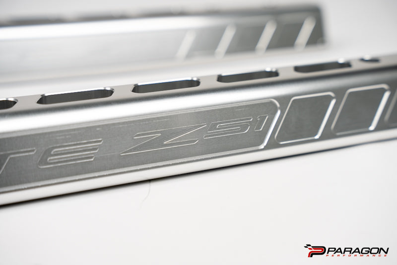 C8 Corvette "Z51" Billet Strut Tower Support Bars - Raw Finish
