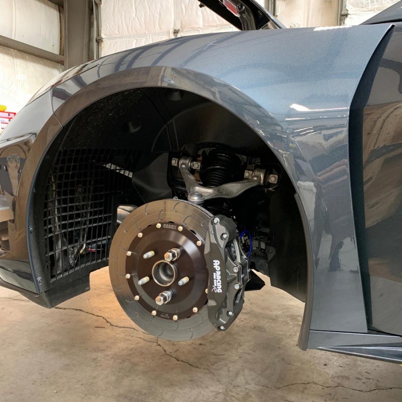 AP Racing by Essex Radi-CAL Competition Brake Kit (Front 9668/372mm) - C8 Corvette - NICKEL PLATED