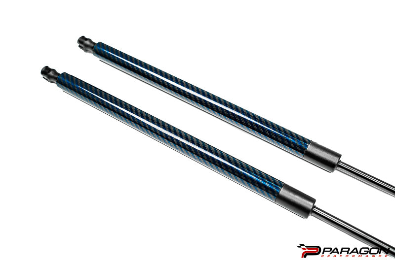 Paragon Performance C8 Corvette Carbon Fiber Hood Struts - Blue