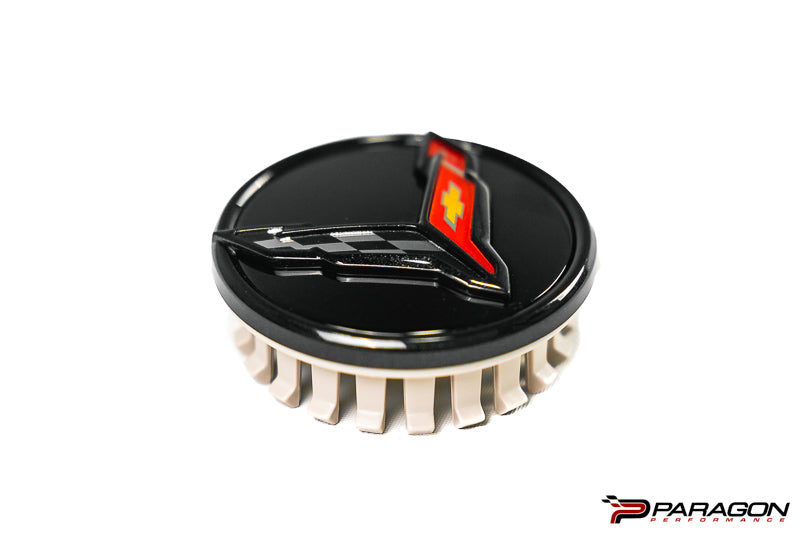 C8 Corvette Carbon Flash center cap - GM OEM