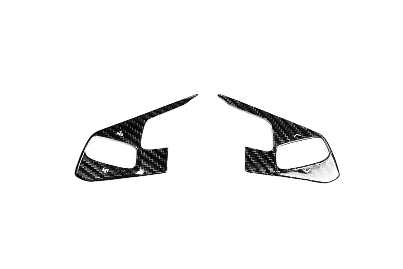 CCS C8 Corvette Steering Wheel Black Side Covers - 1LT Only - NON HEATED