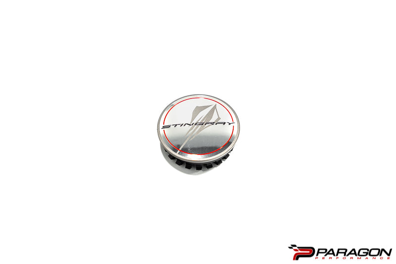 C8 Corvette Stingray center caps (Silver) - GM OEM
