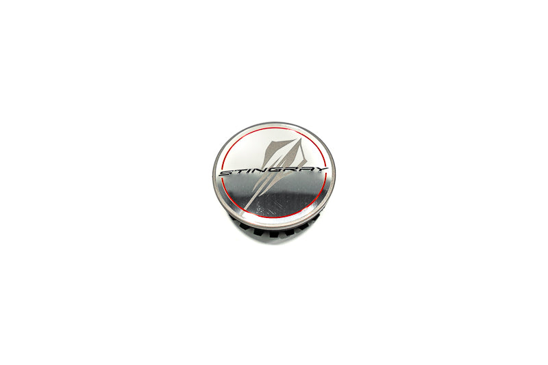 C8 Corvette Stingray center caps (Silver) - GM OEM