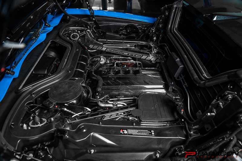 C8 Corvette Convertible Clear Engine Cover - Rapid Rev