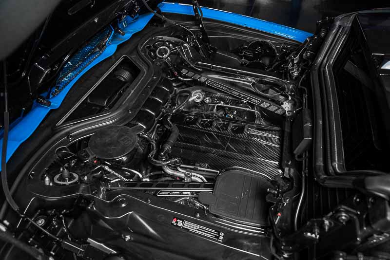 C8 Corvette Convertible Clear Engine Cover - Rapid Rev