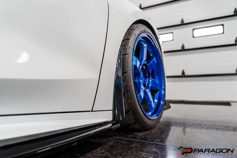 Paragon C8 Corvette Extended Splash Guards - Carbon Flash