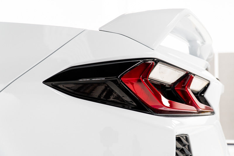 Tail light side marker overlay for C8 Corvette