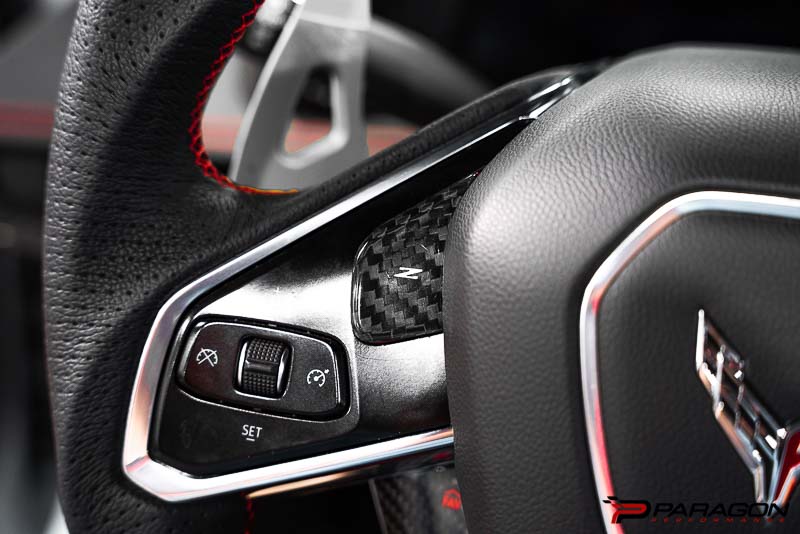 CCS C8 Corvette Steering Wheel Button Covers 1LT Only - NON HEATED