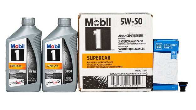 Mobil 1 C8 Corvette 5.5L LT6/ 5.5 LT7 Oil Change Kit - 5W50