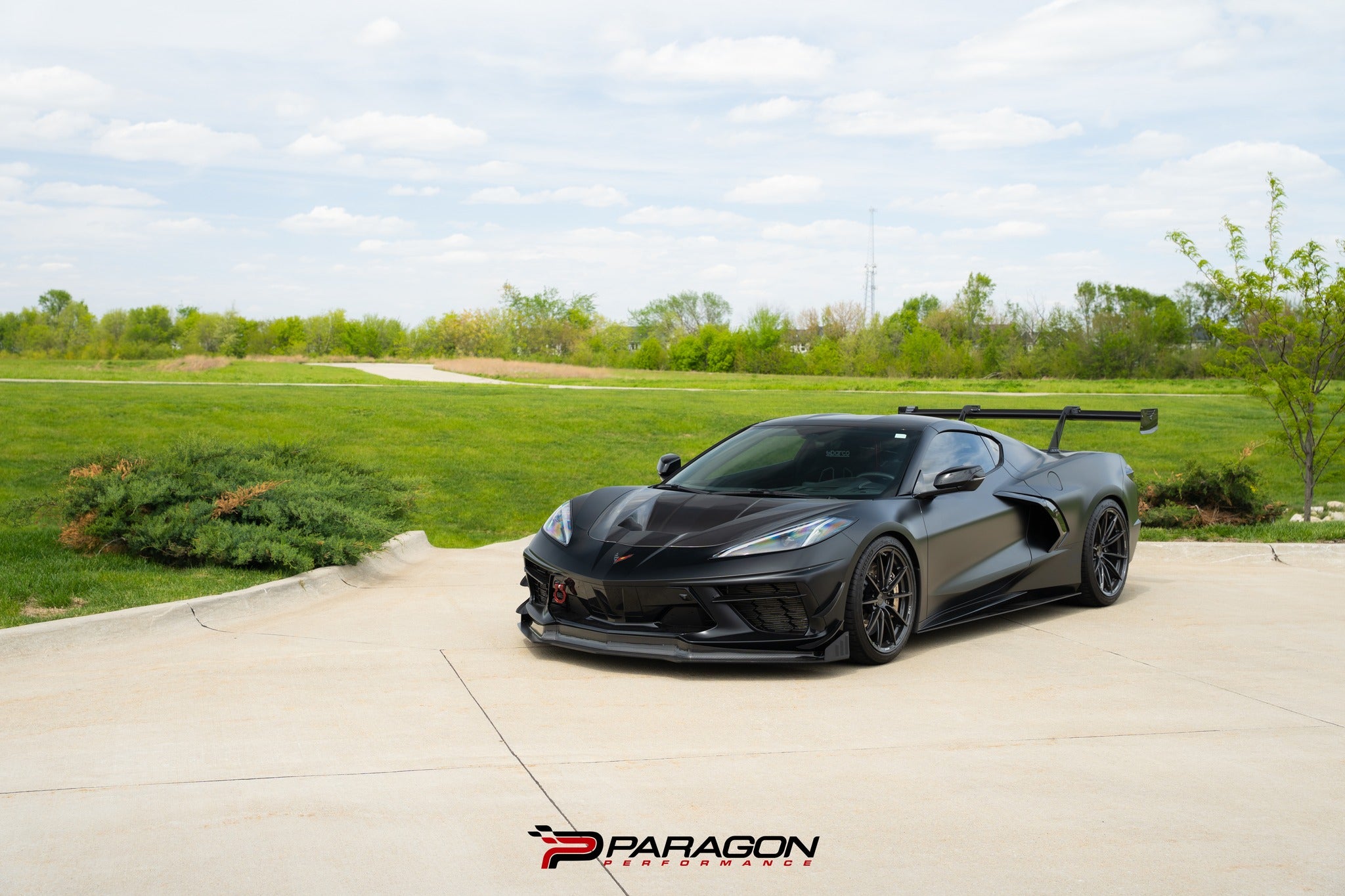 Span Racing C8R Carbon Fiber Front Hood - Paragon Performance