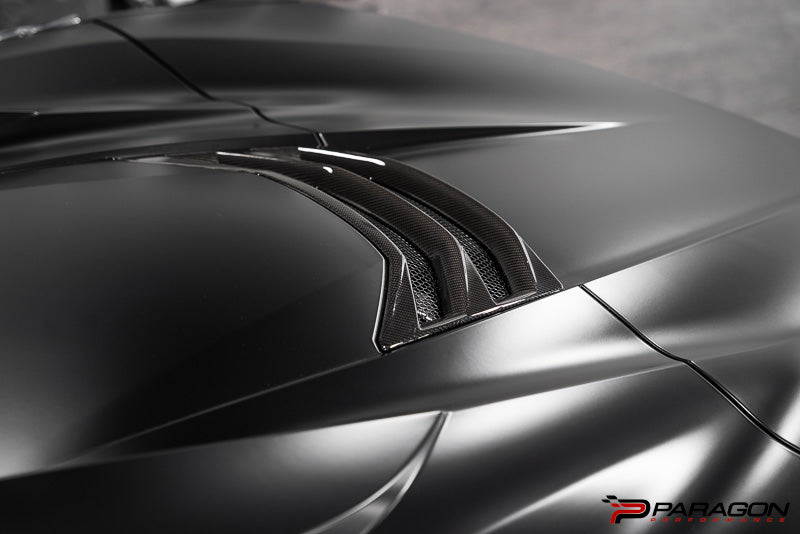 CCS C8 Corvette Convertible Carbon Fiber Hatch Vent Overlay