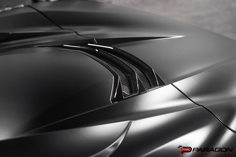 CCS C8 Corvette Convertible Carbon Fiber Hatch Vent Overlay