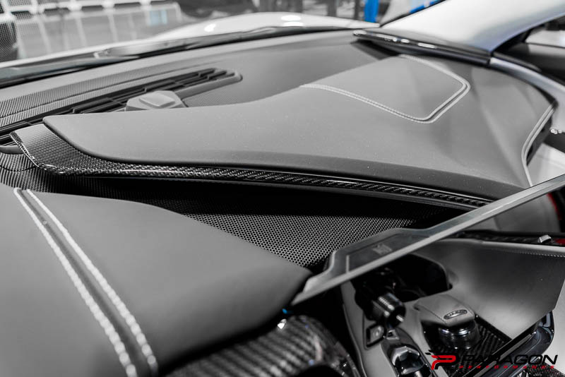 CCS C8 Corvette Carbon Fiber 3PC Upper Dashboard Trim