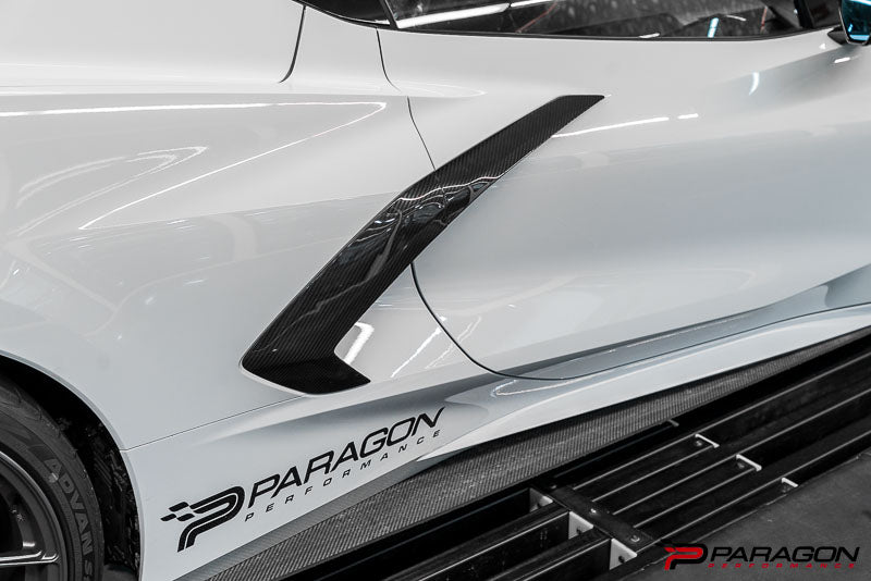 CCS C8 Corvette Stingray Carbon Fiber Door Handle & Quarter Panel Scoops