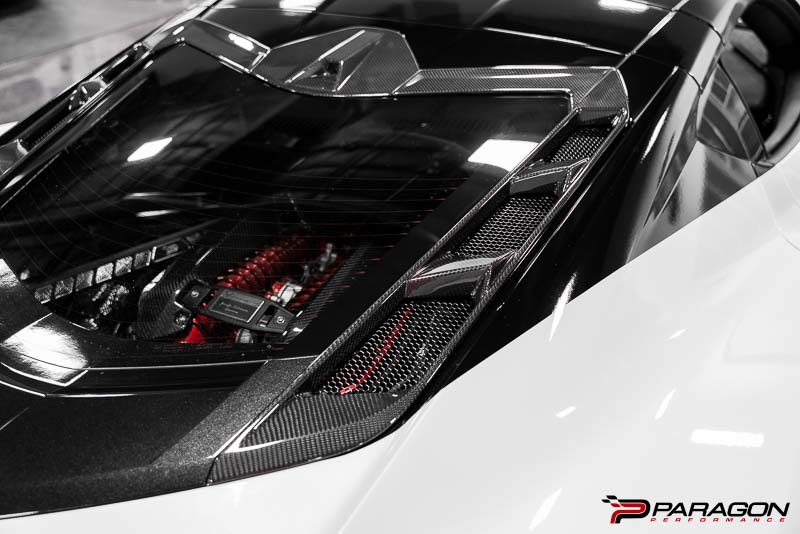 CCS C8 Corvette Carbon Fiber Rear Hatch Vent Overlays