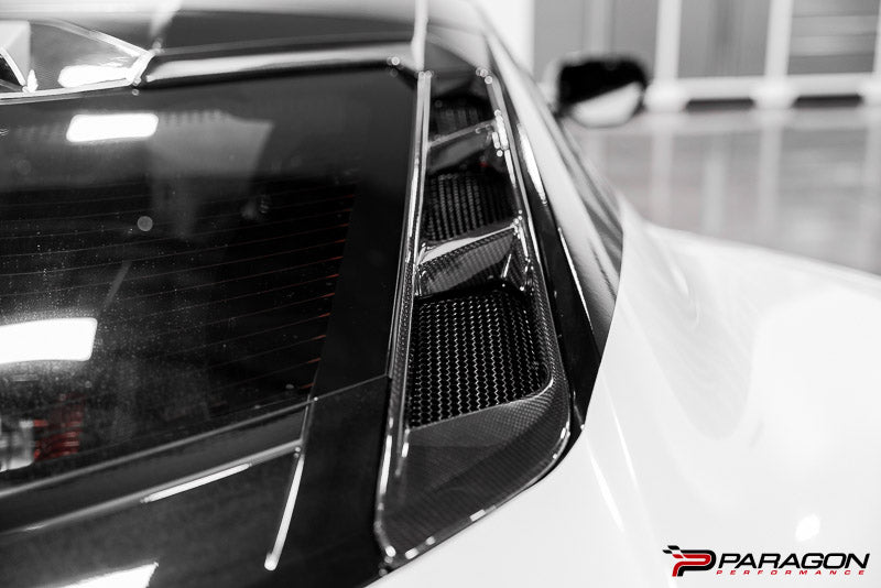 CCS C8 Corvette Carbon Fiber Rear Hatch Vent Overlays