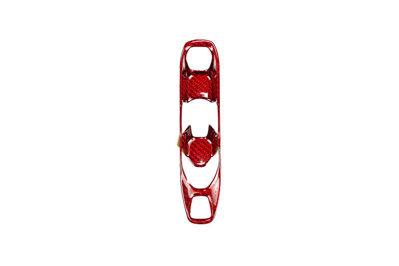 CCS C8 Corvette Red Carbon Fiber Transmission Control Outer Trim