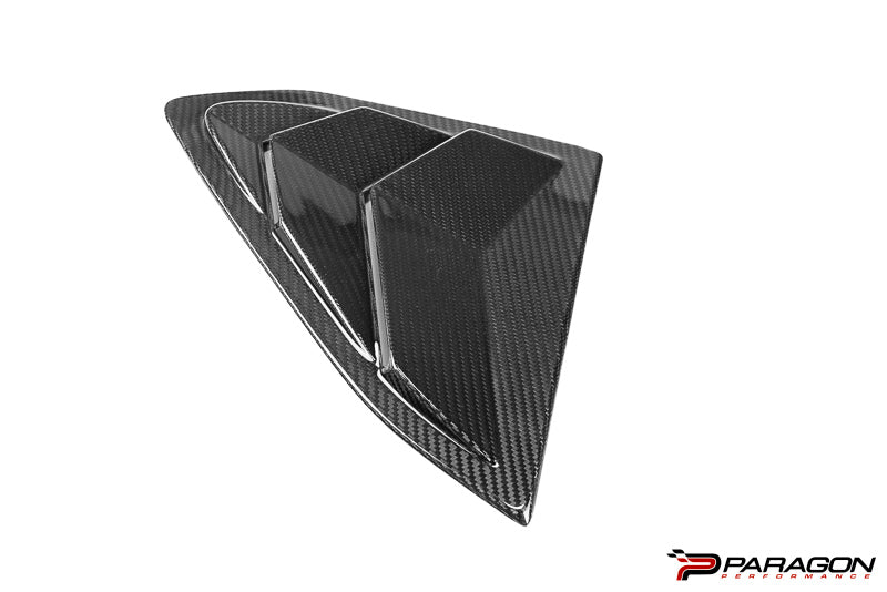 CCS C8 Corvette Vented Carbon Fiber B Pillar Trim Overlay - Coupe
