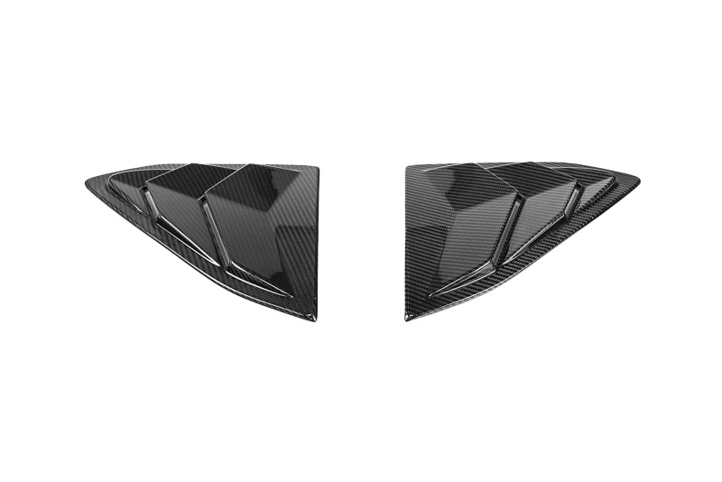 CCS C8 Corvette Vented Carbon Fiber B Pillar Trim Overlay - Coupe