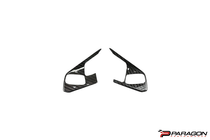 CCS C8 Corvette Steering Wheel Black Side Covers - Heated