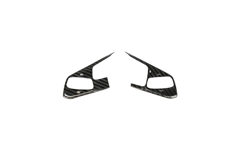 CCS C8 Corvette Steering Wheel Black Side Covers - Heated
