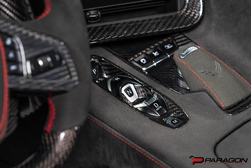 CCS C8 Corvette Carbon Fiber Transmission Control Outer Trim