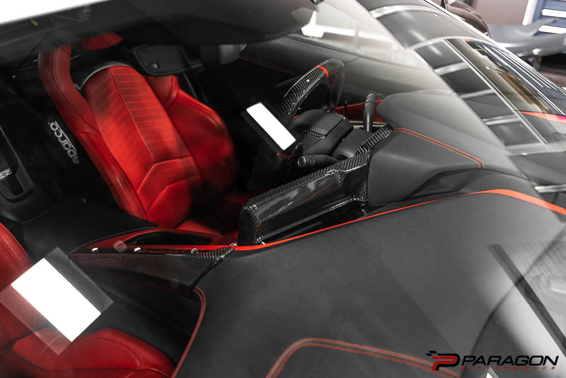 CCS C8 Corvette Carbon Fiber Radio Surround Overlay