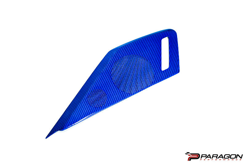 CCS C8 Corvette Carbon Fiber Speaker Covers - Blue