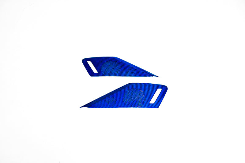 CCS C8 Corvette Carbon Fiber Speaker Covers - Blue