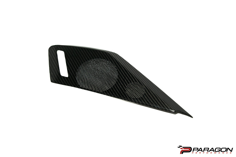 CCS C8 Corvette Carbon Fiber Speaker Covers - Black