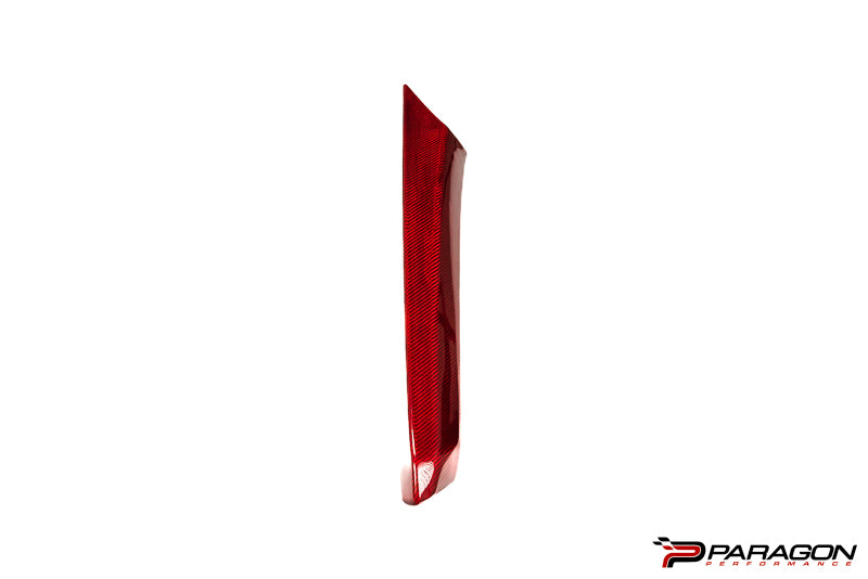 CCS C8 Corvette Red Carbon Fiber Upper Right Center Console Trim
